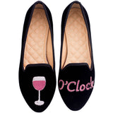 "Wine O'Clock" Suede Loafers