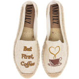 "But First, Coffee" Espadrilles